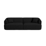 Campi 4-Sitzer Sofa aus Strukturierter Stoff in Schwarz (Moly 99), 255x90x70 cm von Cosmopolitan Design – Bild 1