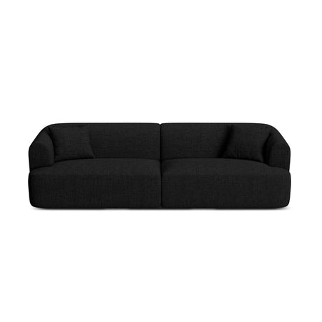 Campi 4-Sitzer Sofa aus Strukturierter Stoff in Schwarz (Moly 99), 255x90x70 cm von Cosmopolitan Design – Bild 1