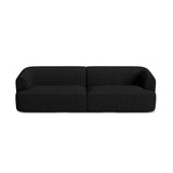 Campi 4-Sitzer Sofa aus Strukturierter Stoff in Schwarz (Moly 99), 255x90x70 cm von Cosmopolitan Design – Bild 5