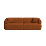 Campi 4-Sitzer Sofa aus Strukturierter Stoff in Ziegelstein (Moly 54), 255x90x70 cm von Cosmopolitan Design – Bild 1