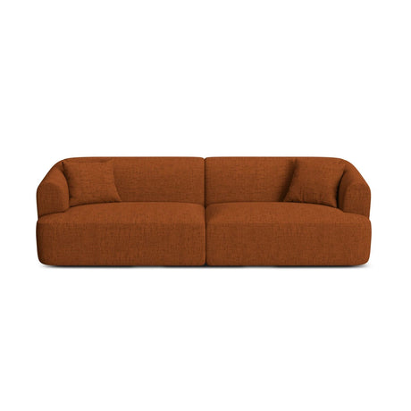 Campi 4-Sitzer Sofa aus Strukturierter Stoff in Ziegelstein (Moly 54), 255x90x70 cm von Cosmopolitan Design – Bild 1