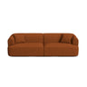 Campi 4-Sitzer Sofa aus Strukturierter Stoff in Ziegelstein (Moly 54), 255x90x70 cm von Cosmopolitan Design – Bild 1