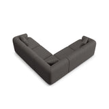 Campi 6-Sitzer Ecksofa, symmetrisch, aus Strukturierter Stoff in Grau (Moly 85), 255x255x70 cm von Cosmopolitan Design – Bild 5