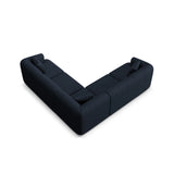 Campi 6-Sitzer Ecksofa, symmetrisch, aus Strukturierter Stoff in Königsblau (Moly 79), 255x255x70 cm von Cosmopolitan Design – Bild 5