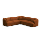 Campi 6-Sitzer Ecksofa, symmetrisch, aus Strukturierter Stoff in Ziegelstein (Moly 54), 255x255x70 cm von Cosmopolitan Design – Bild 1