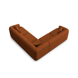 Campi 6-Sitzer Ecksofa, symmetrisch, aus Strukturierter Stoff in Ziegelstein (Moly 54), 255x255x70 cm von Cosmopolitan Design – Bild 5