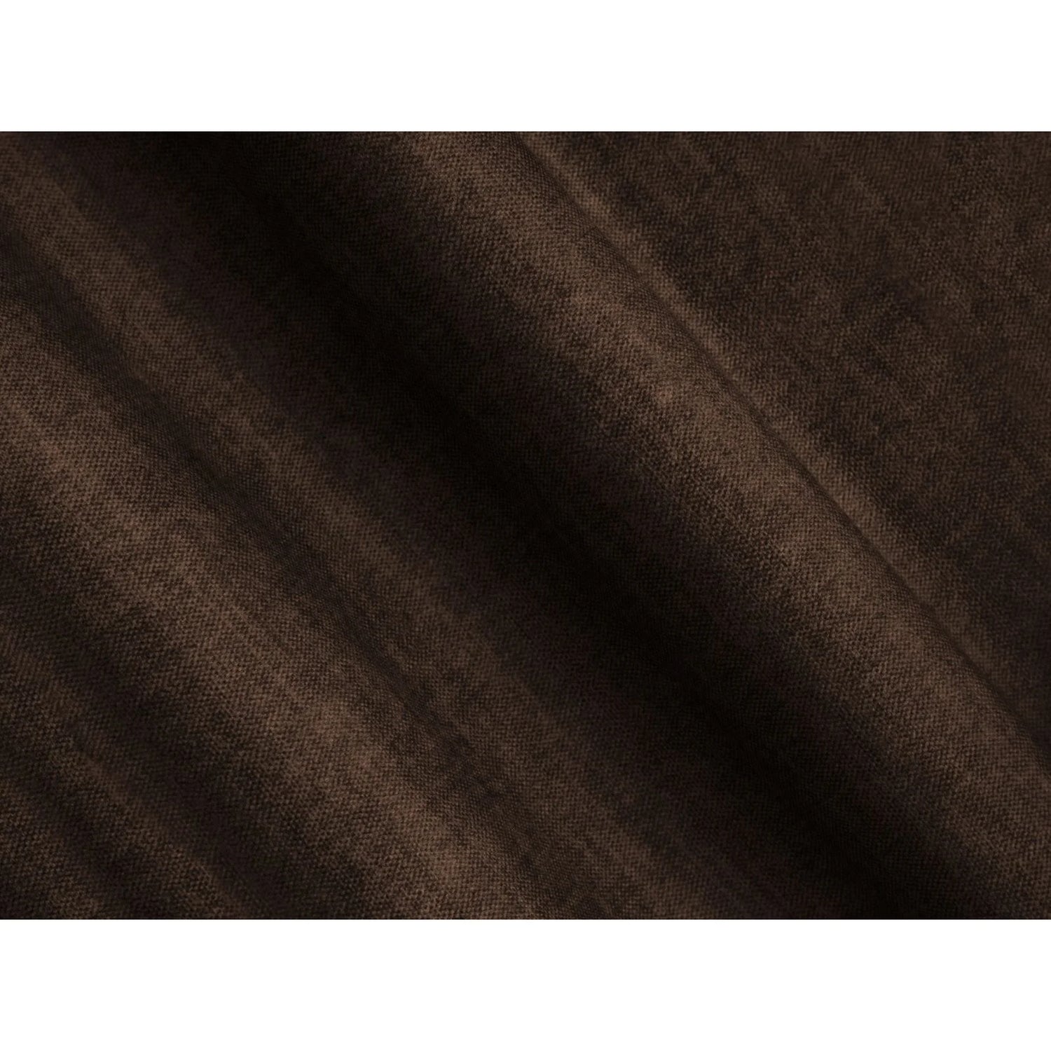 Campi 7-Sitzer Panorama Ecksofa, Linke Seite, aus Samt in Schokolade (Vogue 6), Beine aus Schwarzes Plastik, 330x255x70 cm von Cosmopolitan Design – Bild 7