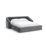 Campi Bett mit Kopfteil und Stauraum aus Samt in Grau (Bluvel 14), 200x160 cm von Cosmopolitan Design – Bild 1