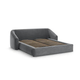 Campi Bett mit Kopfteil und Stauraum aus Samt in Grau (Bluvel 14), 200x180 cm von Cosmopolitan Design – Bild 3