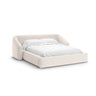 Campi Bett mit Kopfteil und Stauraum aus Samt oder Strukturstoff, 200x140 cm von Cosmopolitan Design – Bild 1