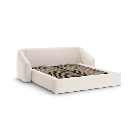Campi Bett mit Kopfteil und Stauraum aus Samt oder Strukturstoff, 200x160 cm von Cosmopolitan Design – Bild 3