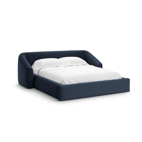 Campi Bett mit Kopfteil und Stauraum aus Strukturierter Stoff in Königsblau (Moly 79), 200x140 cm von Cosmopolitan Design – Bild 1