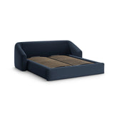 Campi Bett mit Kopfteil und Stauraum aus Strukturierter Stoff in Königsblau (Moly 79), 200x200 cm von Cosmopolitan Design – Bild 3