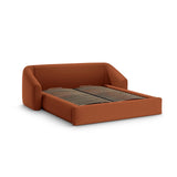 Campi Bett mit Kopfteil und Stauraum aus Strukturierter Stoff in Ziegel (Moly 54), 200x140 cm von Cosmopolitan Design – Bild 3