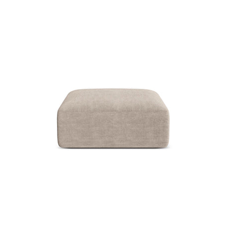 Campi Pouf aus Cord in Cappuccino (Lincoln 09D), 90x90x40 cm von Cosmopolitan Design – Bild 1