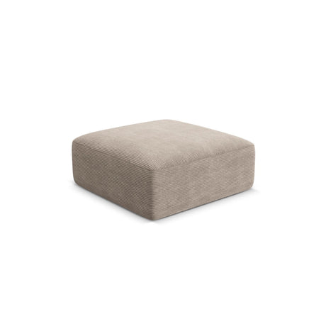 Campi Pouf aus Cord in Cappuccino (Lincoln 09D), 90x90x40 cm von Cosmopolitan Design – Bild 3