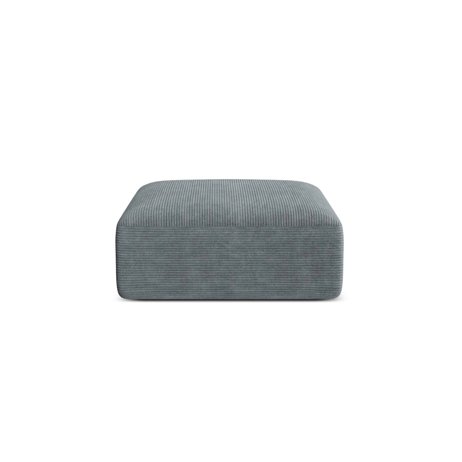 Campi Pouf aus Cord in Dunkelgrau (Lincoln 94D), 90x90x40 cm von Cosmopolitan Design – Bild 1