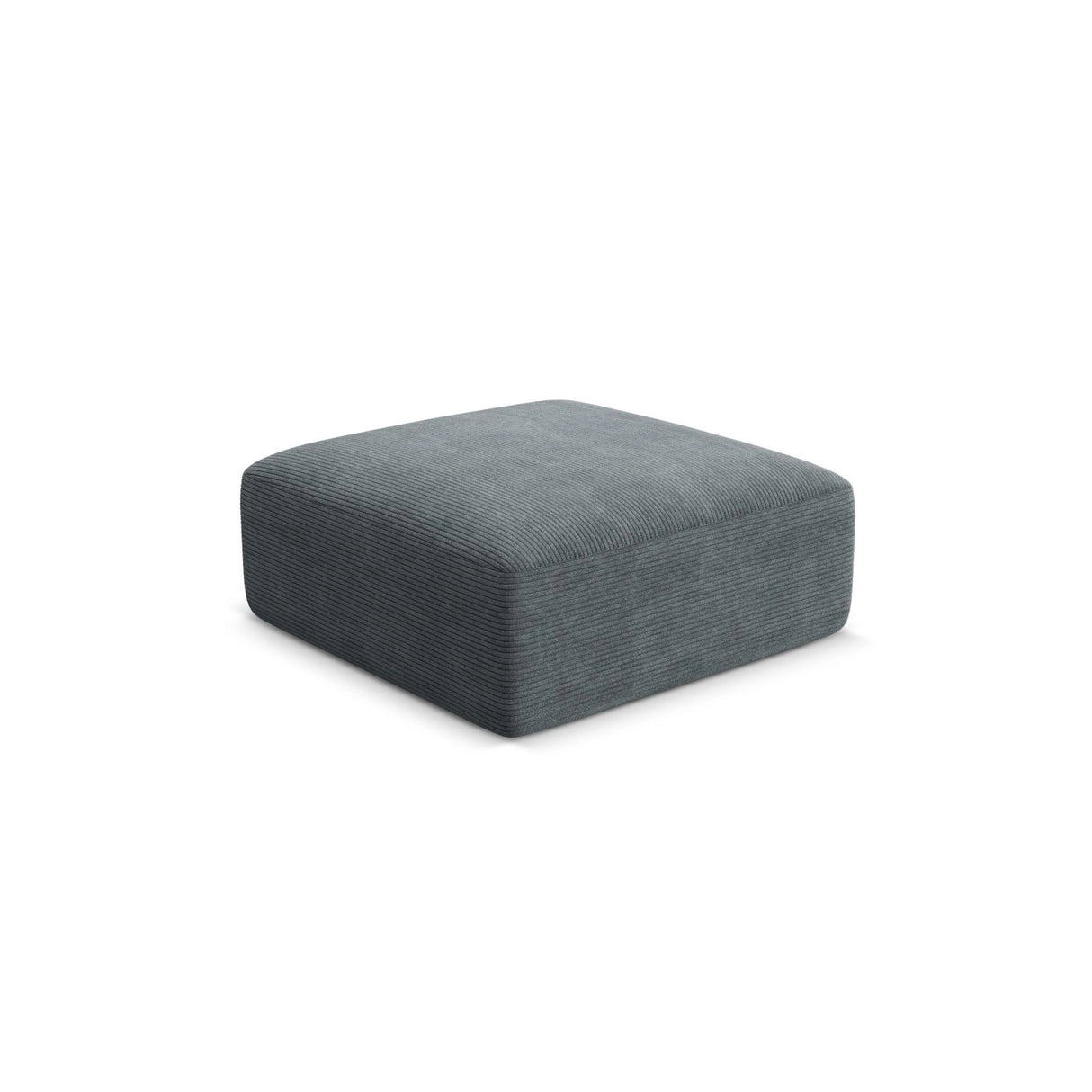 Campi Pouf aus Cord in Dunkelgrau (Lincoln 94D), 90x90x40 cm von Cosmopolitan Design – Bild 3