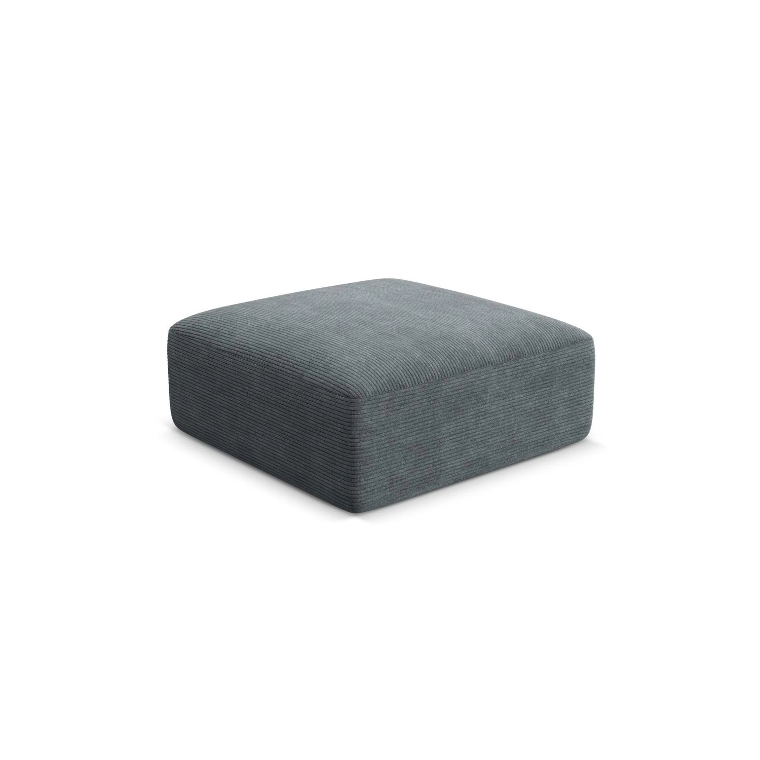 Campi Pouf aus Cord in Dunkelgrau (Lincoln 94D), 90x90x40 cm von Cosmopolitan Design – Bild 3