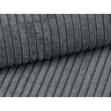 Campi Pouf aus Cord in Dunkelgrau (Lincoln 94D), 90x90x40 cm von Cosmopolitan Design – Bild 4