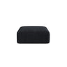 Campi Pouf aus Cord in Schwarz (Lincoln 100D), 90x90x40 cm von Cosmopolitan Design – Bild 1
