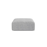 Campi Pouf aus Cord in Silber (Lincoln 84D), 90x90x40 cm von Cosmopolitan Design – Bild 1