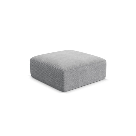 Campi Pouf aus Cord in Silber (Lincoln 84D), 90x90x40 cm von Cosmopolitan Design – Bild 3