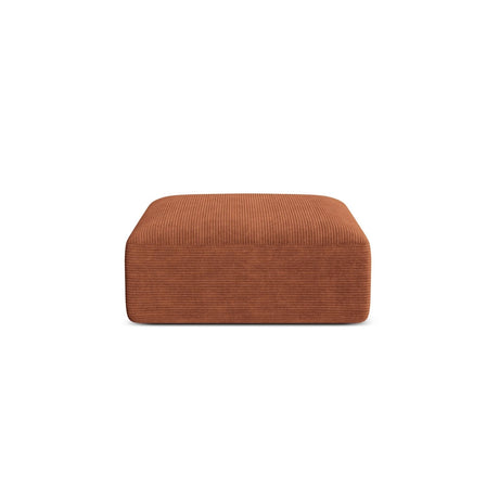Campi Pouf aus Cord in Terrakotta (Lincoln 52D), 90x90x40 cm von Cosmopolitan Design – Bild 1