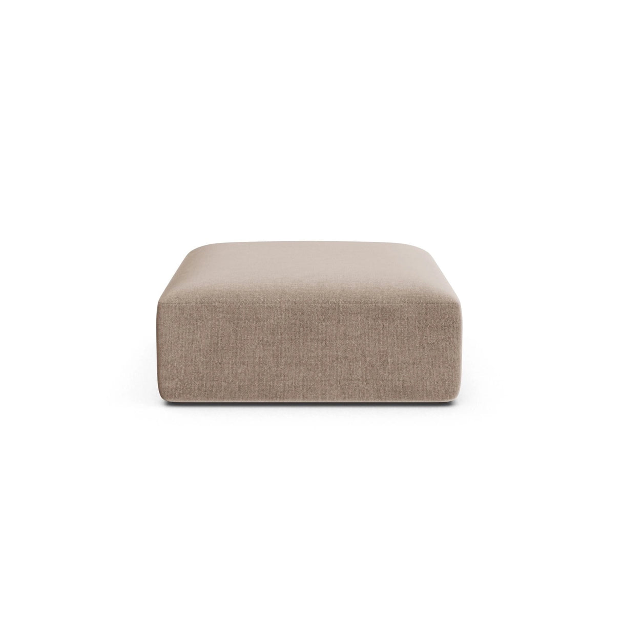 Campi Pouf aus Samt in Dunkelbeige (Vogue 3), 90x90x40 cm von Cosmopolitan Design – Bild 1
