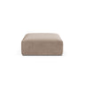 Campi Pouf aus Samt in Dunkelbeige (Vogue 3), 90x90x40 cm von Cosmopolitan Design – Bild 1