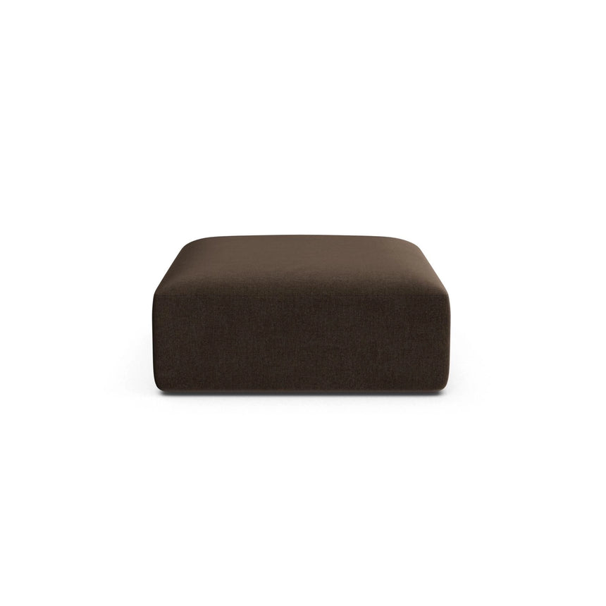 Campi Pouf aus Samt in Schokolade (Vogue 6), 90x90x40 cm von Cosmopolitan Design – Bild 1
