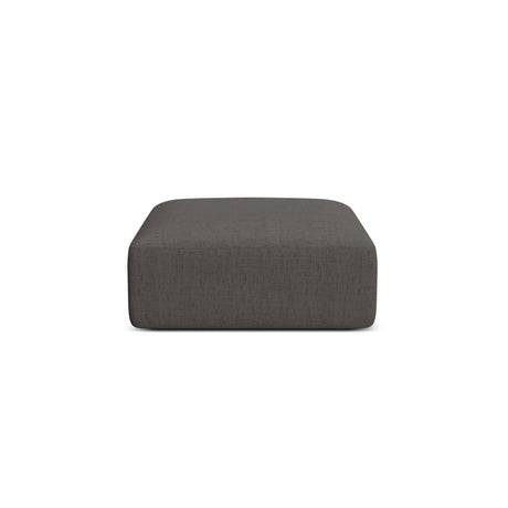 Campi Pouf aus Strukturierter Stoff in Grau (Moly 85), 90x90x40 cm von Cosmopolitan Design – Bild 1