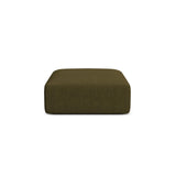 Campi Pouf aus Strukturierter Stoff in Grün (Moly 38), 90x90x40 cm von Cosmopolitan Design – Bild 1