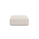 Campi Pouf aus Strukturierter Stoff in Hellbeige (Moly 02), 90x90x40 cm von Cosmopolitan Design – Bild 1