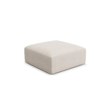 Campi Pouf aus Strukturierter Stoff in Hellbeige (Moly 02), 90x90x40 cm von Cosmopolitan Design – Bild 3