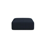 Campi Pouf aus Strukturierter Stoff in Königsblau (Moly 79), 90x90x40 cm von Cosmopolitan Design – Bild 1