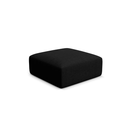 Campi Pouf aus Strukturierter Stoff in Schwarz (Moly 99), 90x90x40 cm von Cosmopolitan Design – Bild 3