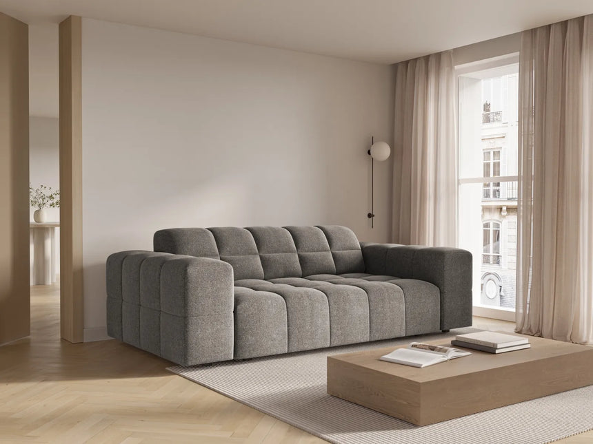 Chicago 2-Sitzer Sofa aus Chenille in Grau (Haga 16), 175x102x70 cm von Cosmopolitan Design – Bild 2