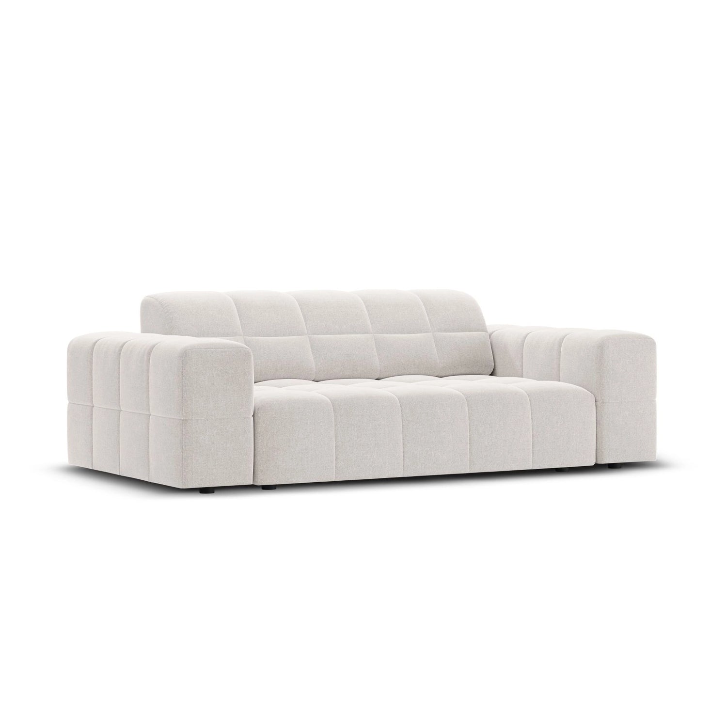 Chicago 2-Sitzer Sofa aus Chenille in Hellgrau (Haga 06), 175x102x70 cm von Cosmopolitan Design – Bild 4