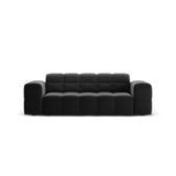 Chicago 2-Sitzer Sofa aus Chenille in Schwarz (Haga 19), 175x102x70 cm von Cosmopolitan Design – Bild 1