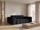 Chicago 2-Sitzer Sofa aus Chenille in Schwarz (Haga 19), 175x102x70 cm von Cosmopolitan Design – Bild 2