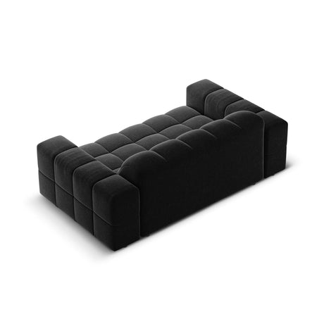 Chicago 2-Sitzer Sofa aus Chenille in Schwarz (Haga 19), 175x102x70 cm von Cosmopolitan Design – Bild 5