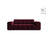 Chicago 2-Sitzer Sofa aus Samt in Burgund (Venus 2932), 178x102 cm von Cosmopolitan Design – Bild 1