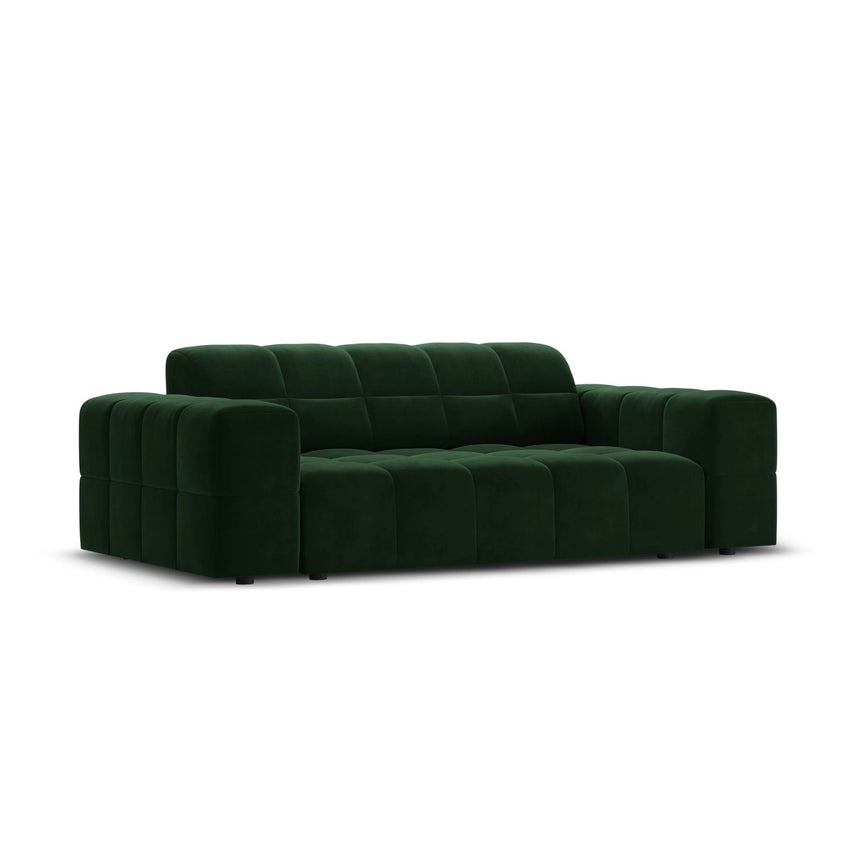 Chicago 2-Sitzer Sofa aus Samt in Flaschengrün (Bluvel 78), 175x102x70 cm von Cosmopolitan Design – Bild 4