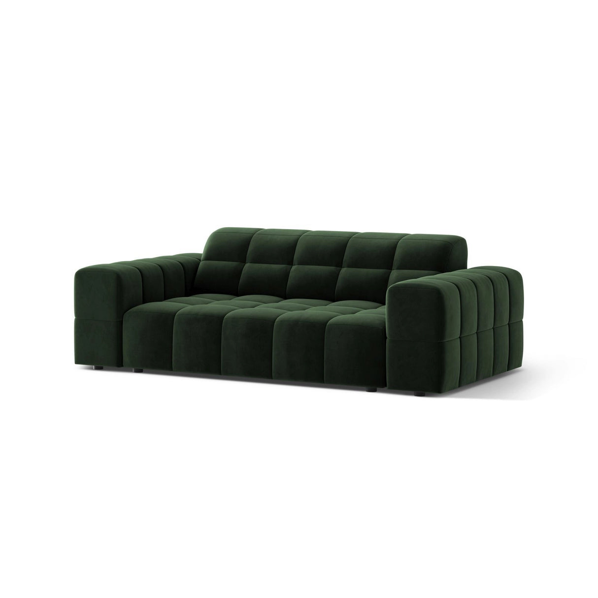 Chicago 2-Sitzer Sofa aus Samt in Flaschengrün (Venus 2940), 178x102 cm von Cosmopolitan Design – Bild 3