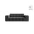 Chicago 2-Sitzer Sofa aus Samt in Grau (Venus 2930), 178x102 cm von Cosmopolitan Design – Bild 1