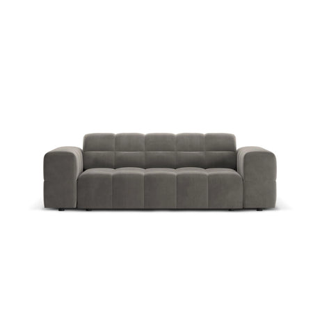 Chicago 2-Sitzer Sofa aus Samt in Hellgrau (Bluvel 13), 175x102x70 cm von Cosmopolitan Design – Bild 1