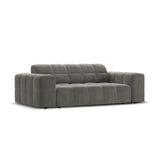Chicago 2-Sitzer Sofa aus Samt in Hellgrau (Bluvel 13), 175x102x70 cm von Cosmopolitan Design – Bild 4