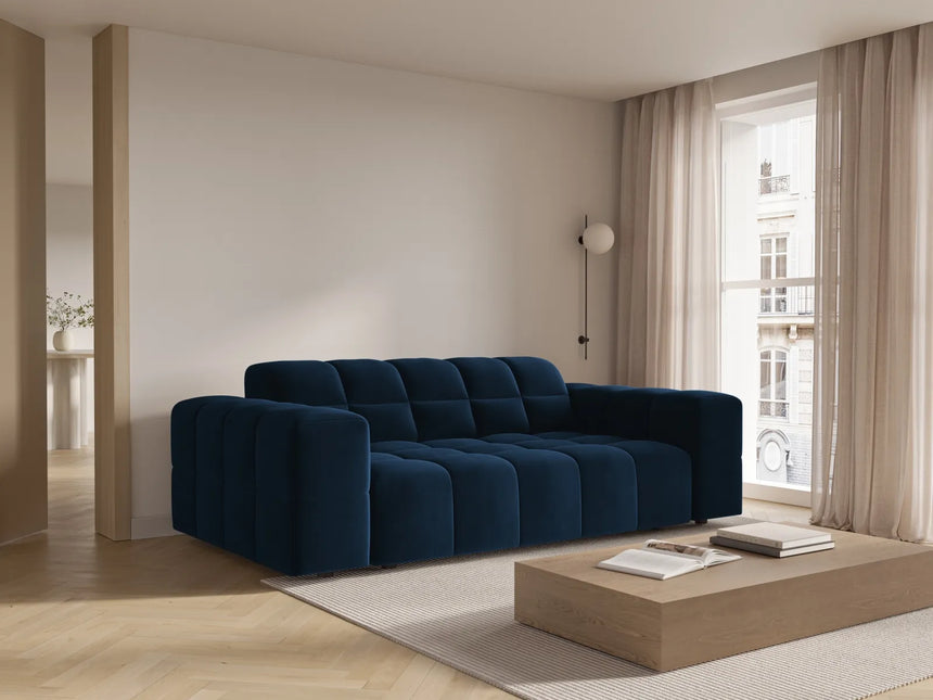 Chicago 2-Sitzer Sofa aus Samt in Königsblau (Bluvel 86), 175x102x70 cm von Cosmopolitan Design – Bild 2