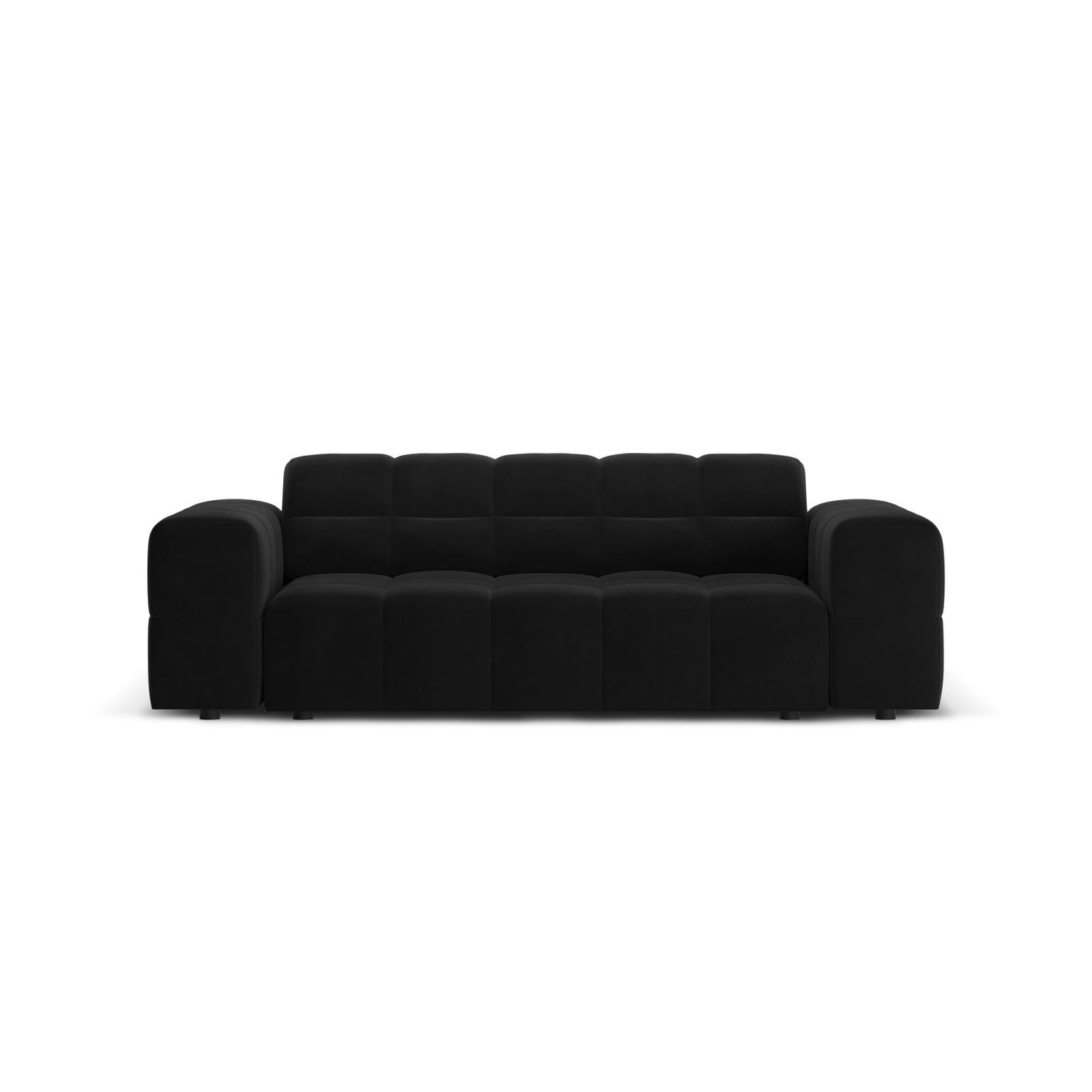 Chicago 2-Sitzer Sofa aus Samt in Schwarz (Bluvel 19), 175x102x70 cm von Cosmopolitan Design – Bild 1